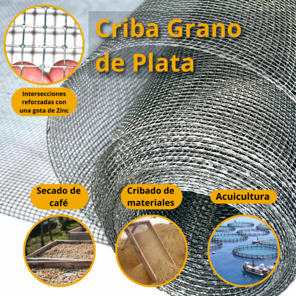 Criba Grano de Plata Ferretera